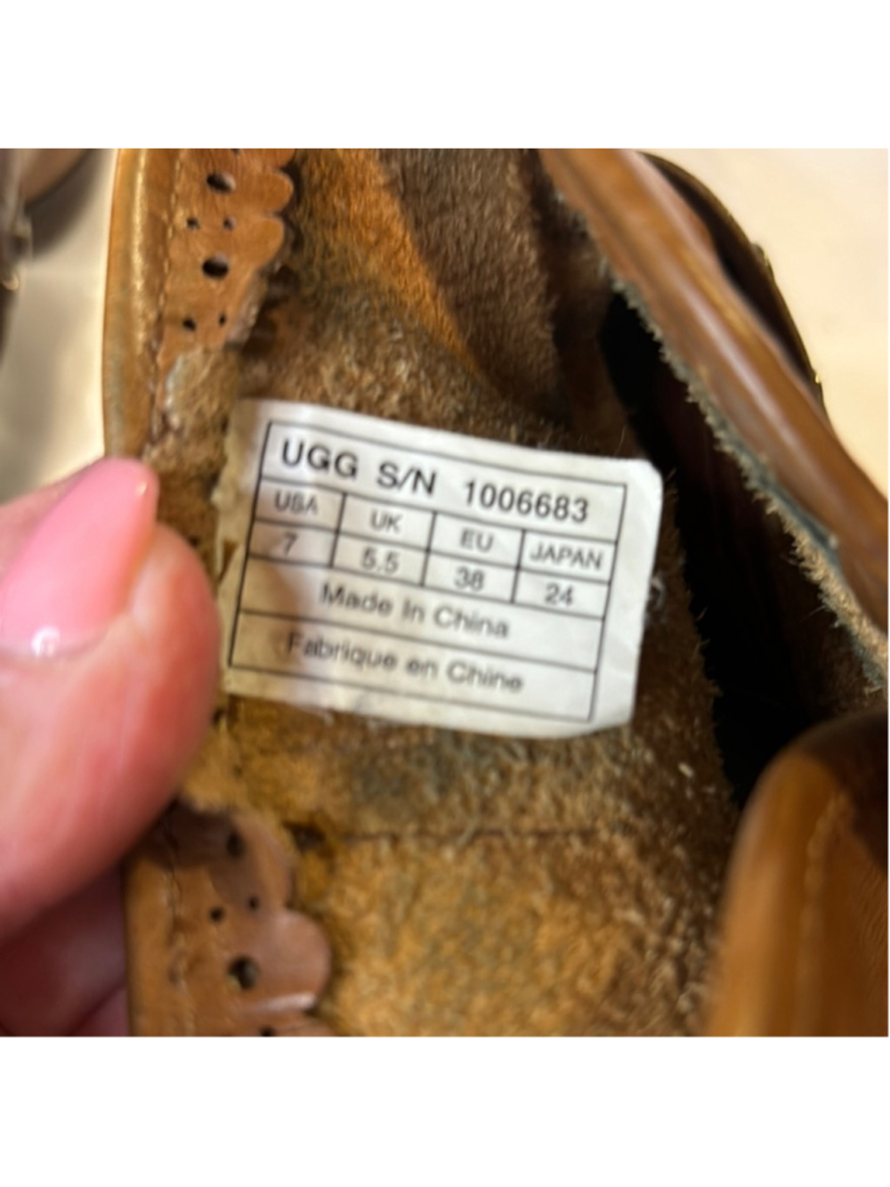 UGG Studded Brown Ankle Boots - Picture 9 of 9